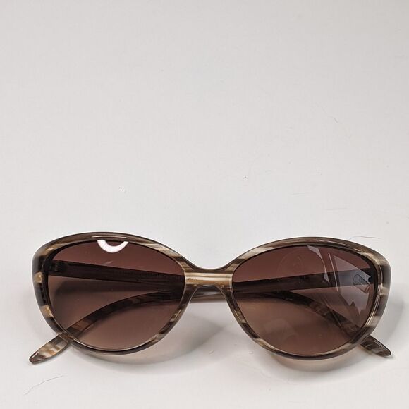 Amber Lens Striped Sunglasses - Picture 1 of 8